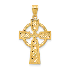 14k Celtic Cross Pendant