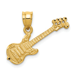 14k 3D Guitar Charm