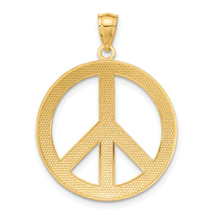 14k Peace Sign Pendant