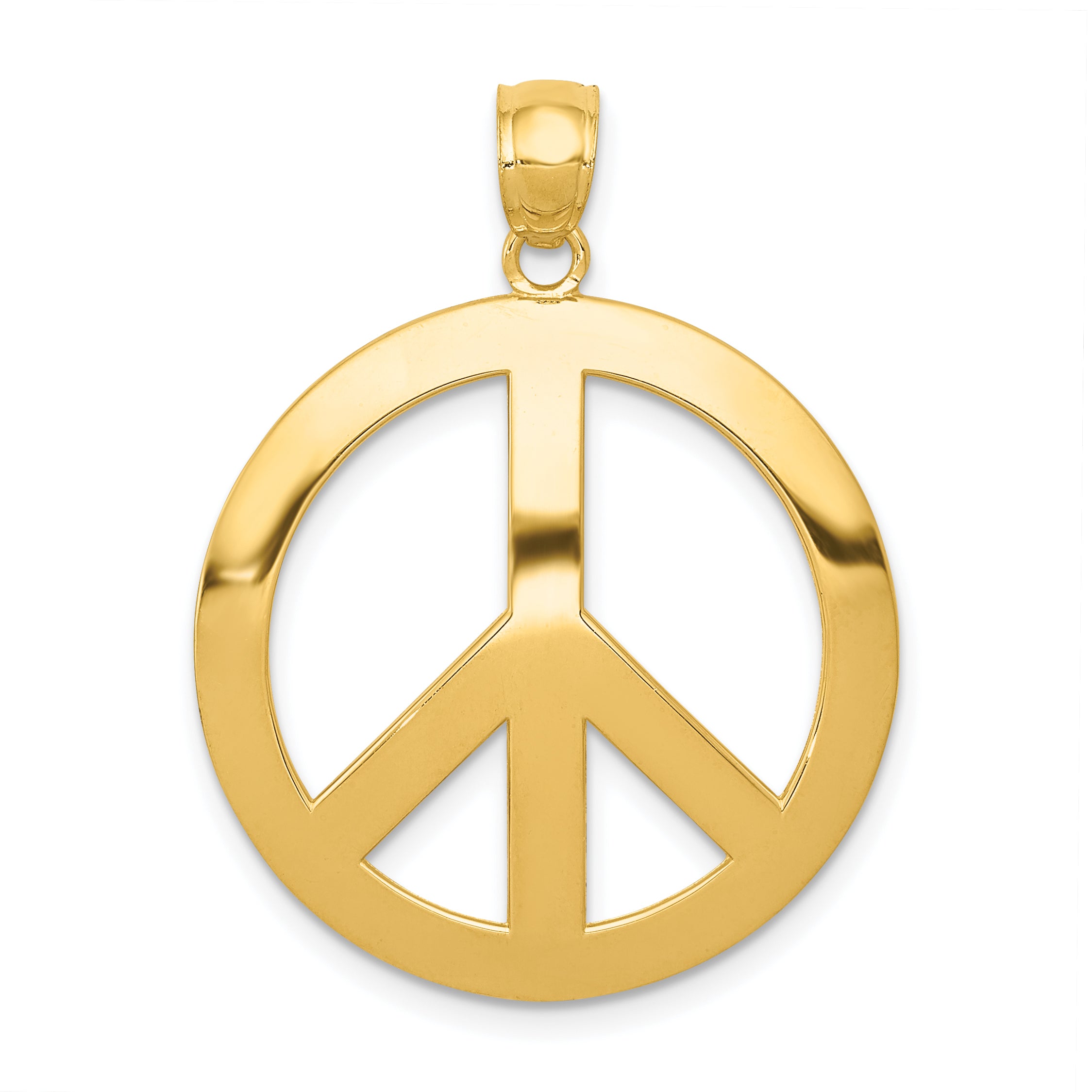 14k Peace Sign Pendant