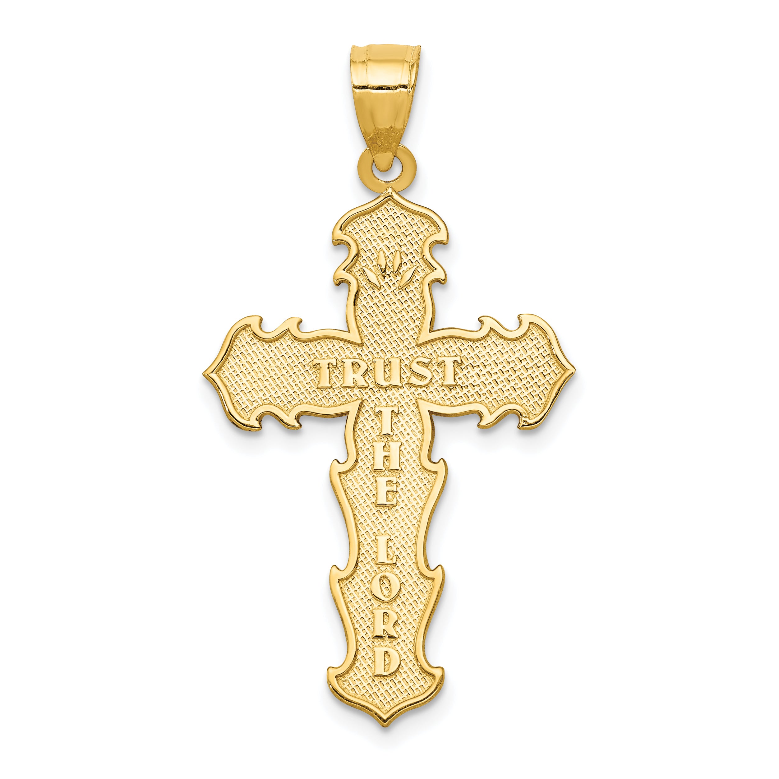 14k Passion Cross Pendant