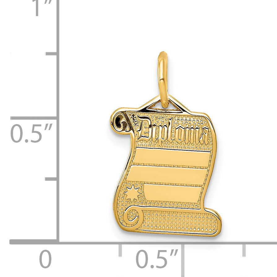 14k DIPLOMA Charm