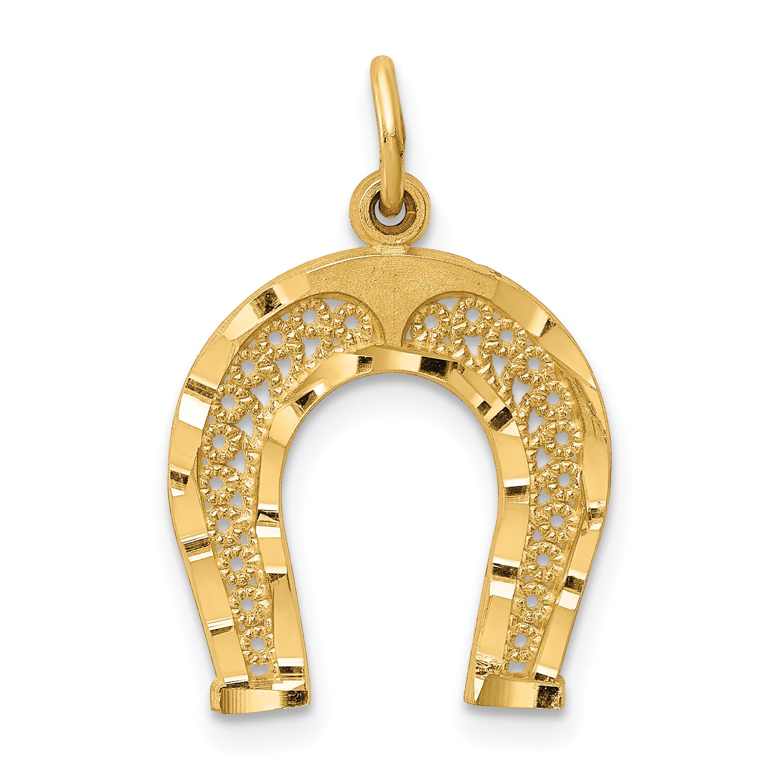 14k Horseshoe Charm