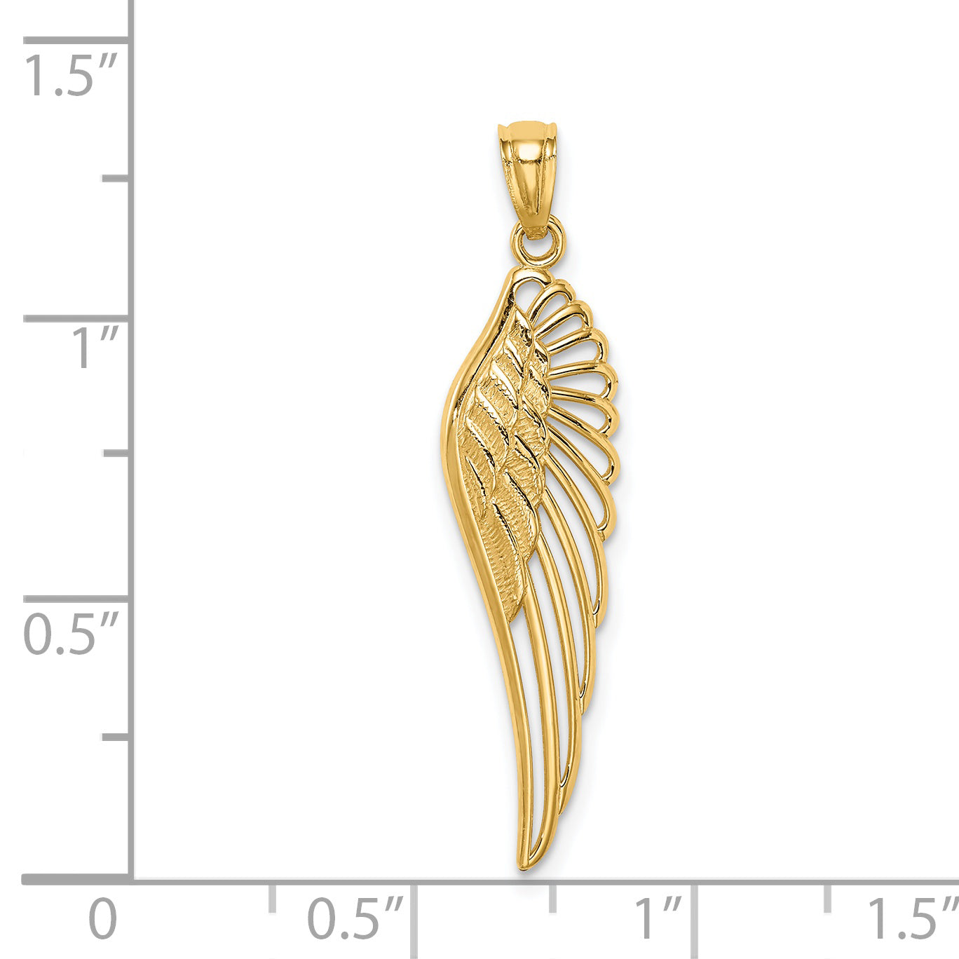 14K Angel Wing Pendant