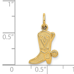 14k Cowboy Boot Charm