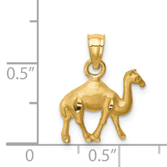 14K D/C Camel Pendant