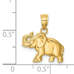 14K Elephant Pendant
