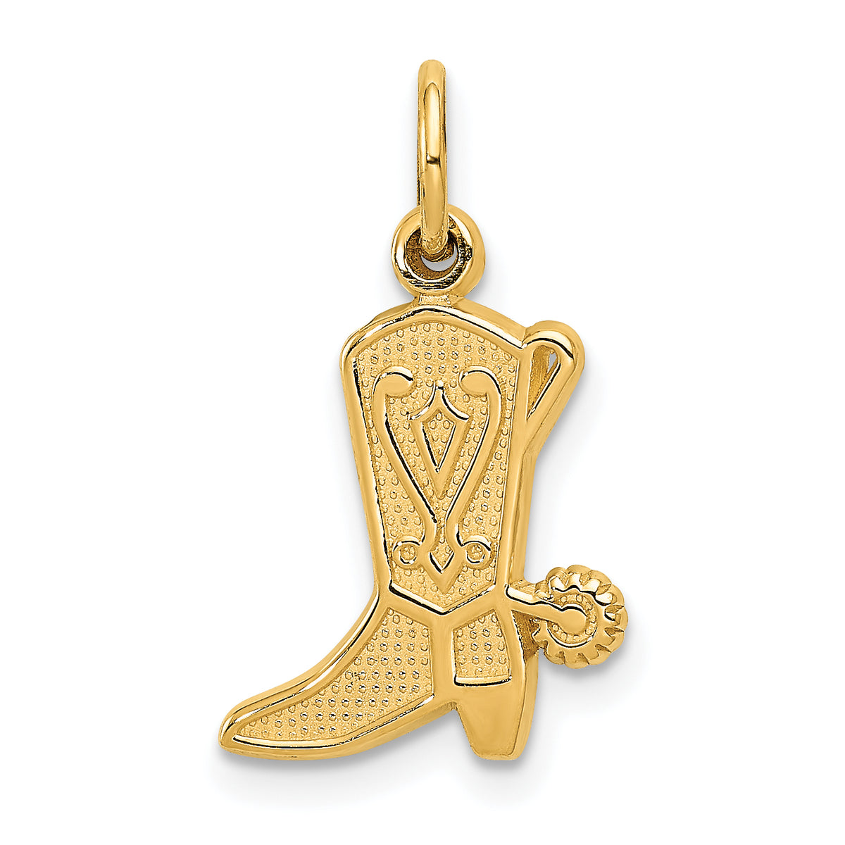 14k Cowboy Boot Charm