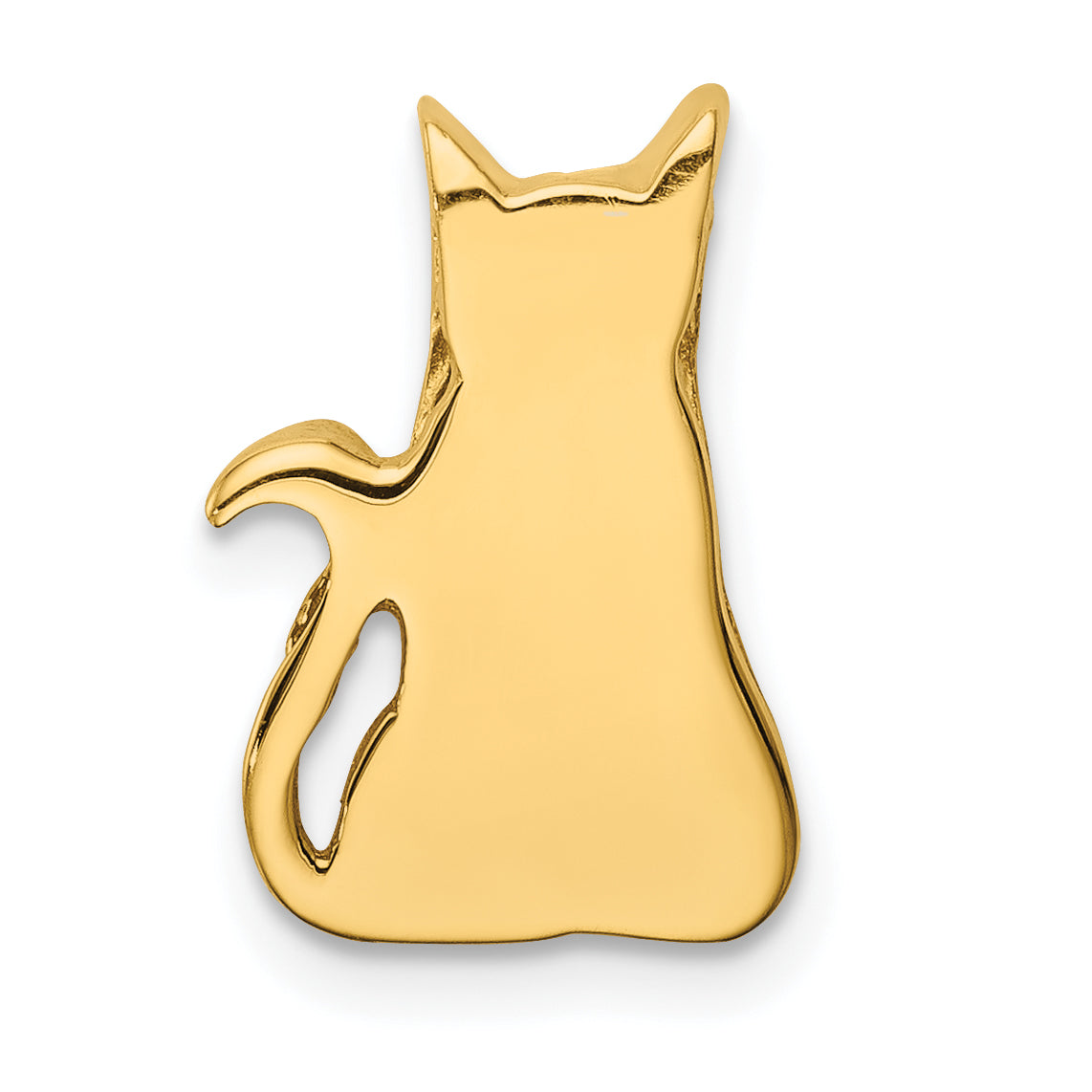 14K Cat Chain Slide