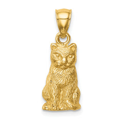 14K Cat Pendant