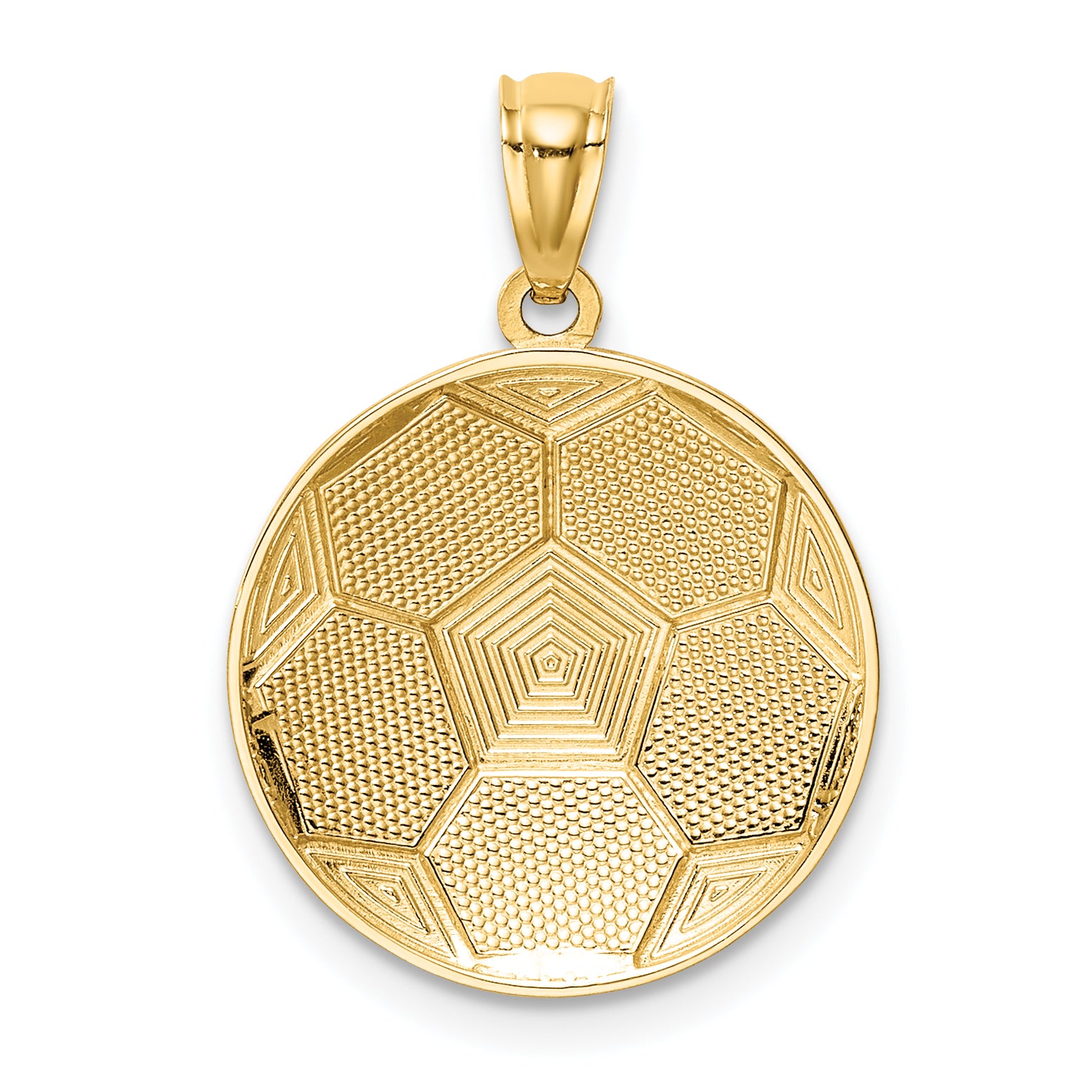 14K Soccer Ball Pendant