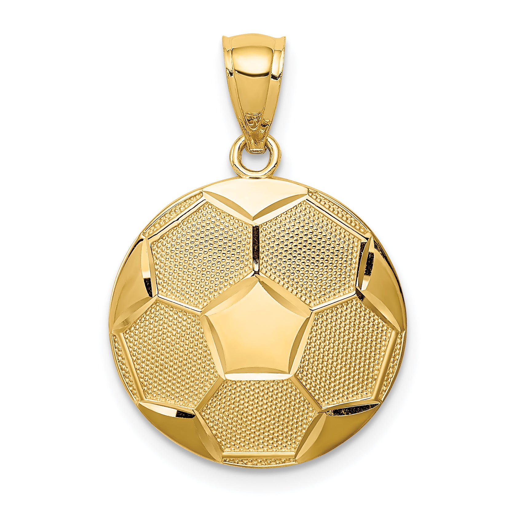 14K Soccer Ball Pendant