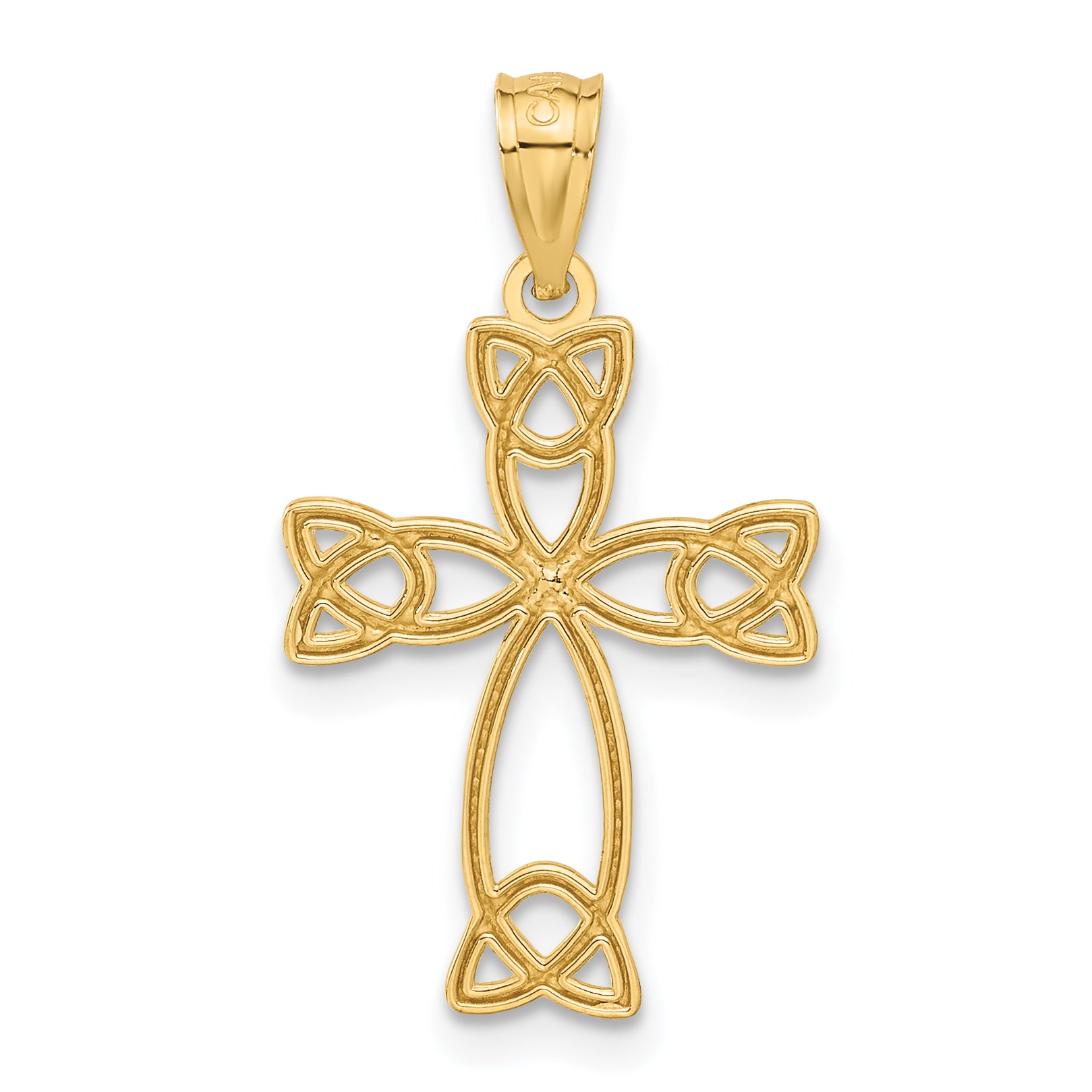 14K Celtic Knot Cross