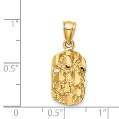 14K Nugget Pendant