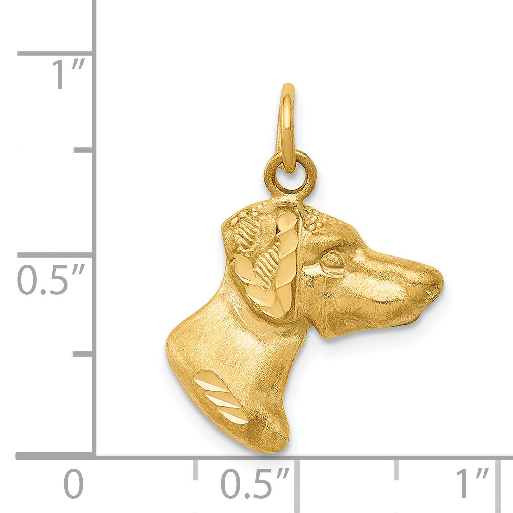 14K Dog Charm