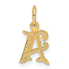 14k Letter A Initial Charm