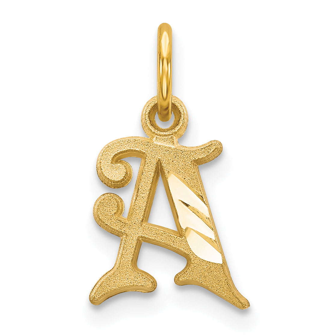 14k Letter A Initial Charm