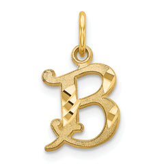 14k Letter B Initial Charm