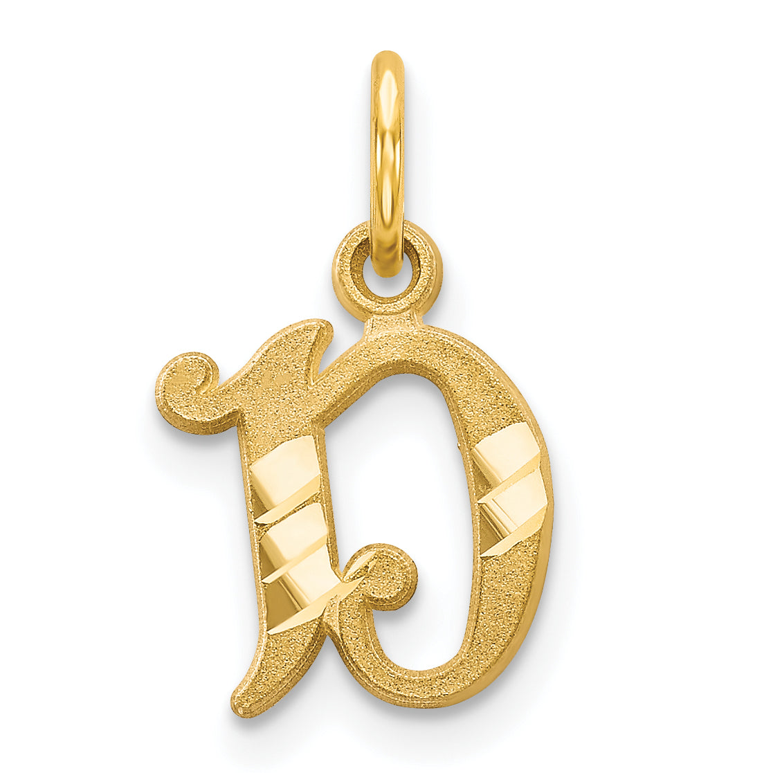 14k Letter D Initial Charm