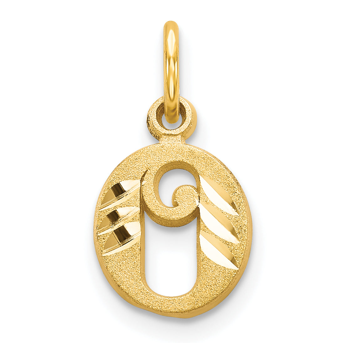 14k Letter O Initial Charm