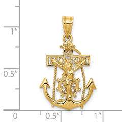 14k Mariners Cross Pendant