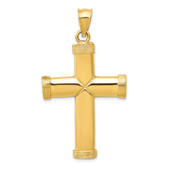 14k Polished Latin Cross Pendant