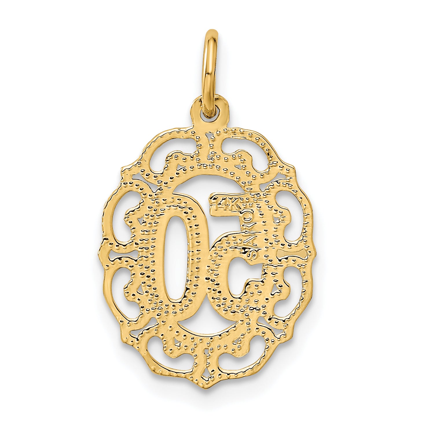 14k #50 in Oval Pendant