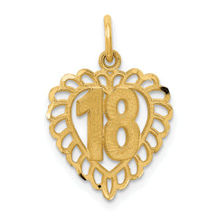 14k 18 Heart Charm