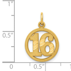 14k #16 in A Circle Pendant