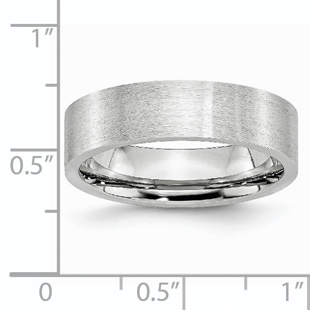 Cobalt Flat Satin 6mm Band