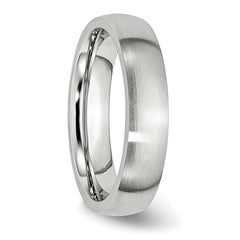 Cobalt Satin 5mm Half Round Band