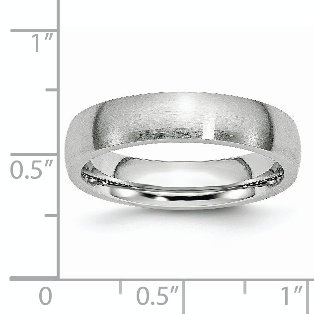 Cobalt Satin 5mm Half Round Band