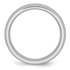 Cobalt Satin 7mm Half Round Band