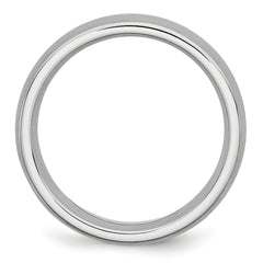 Cobalt Satin 8mm Half Round Band