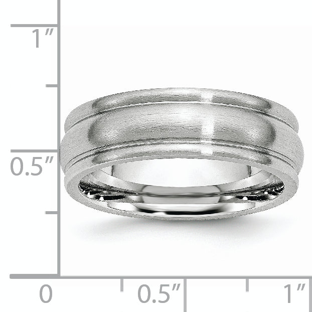 Cobalt Satin 7mm Rounded Edge Band