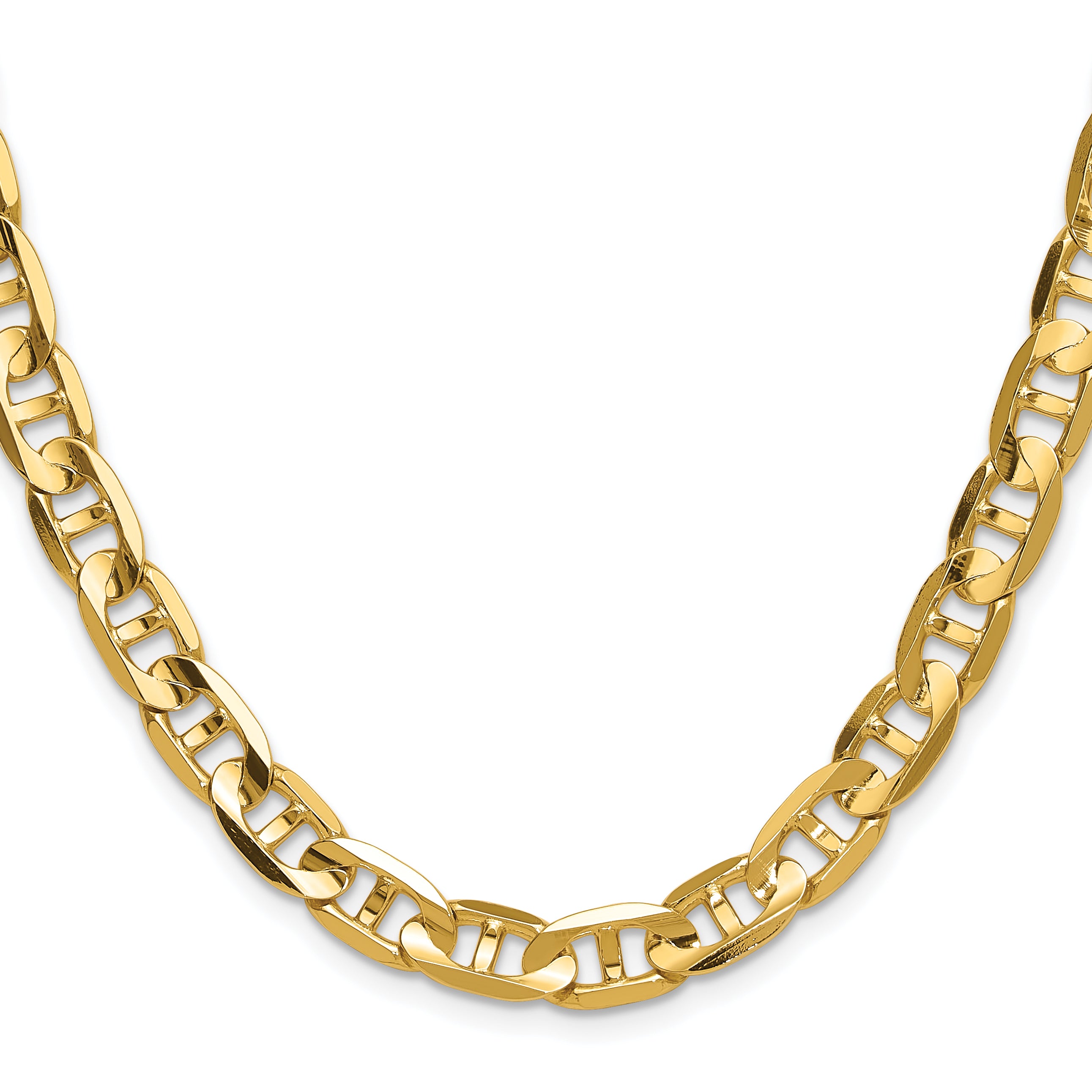 14k 8mm Concave Anchor Chain