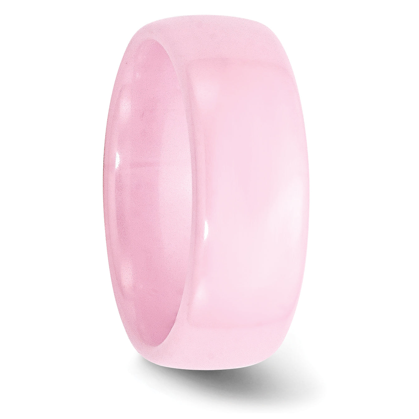 Ceramic Pink 8mm Polished Band