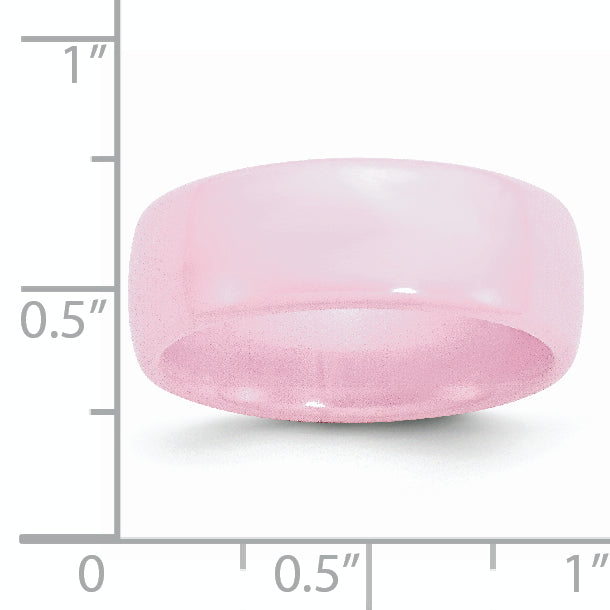 Ceramic Pink 8mm Polished Band