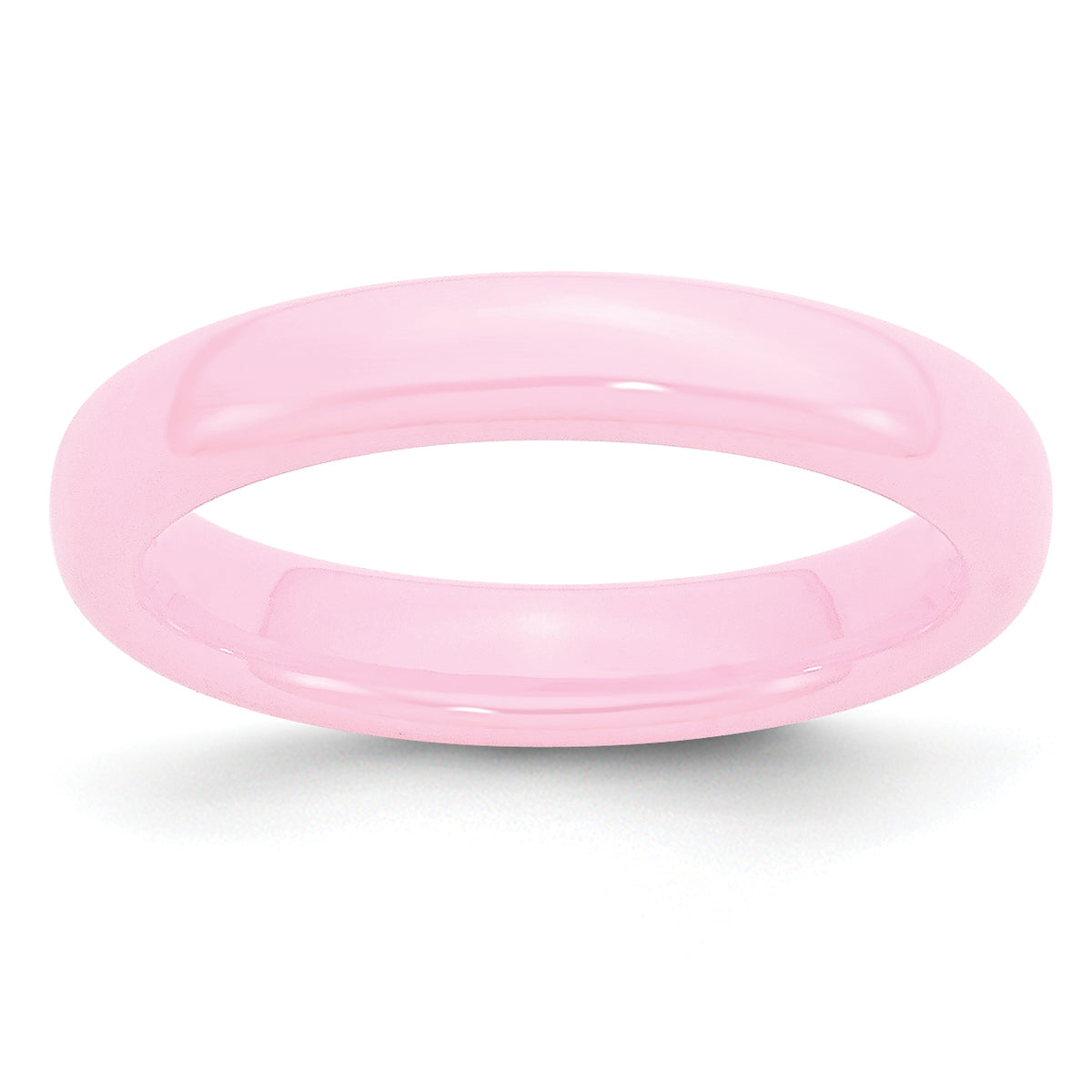 Ceramic Pink 4mm Polished Band