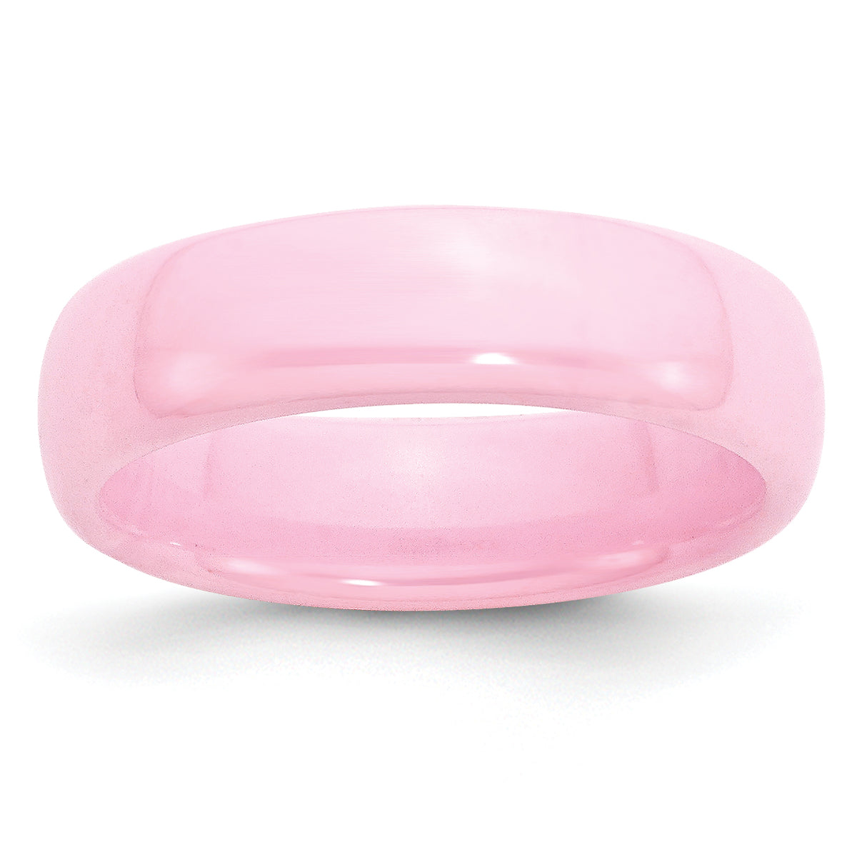 Ceramic Pink 6mm Polished Band