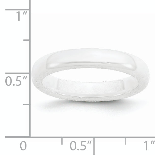 Ceramic White 4mm Polished Band