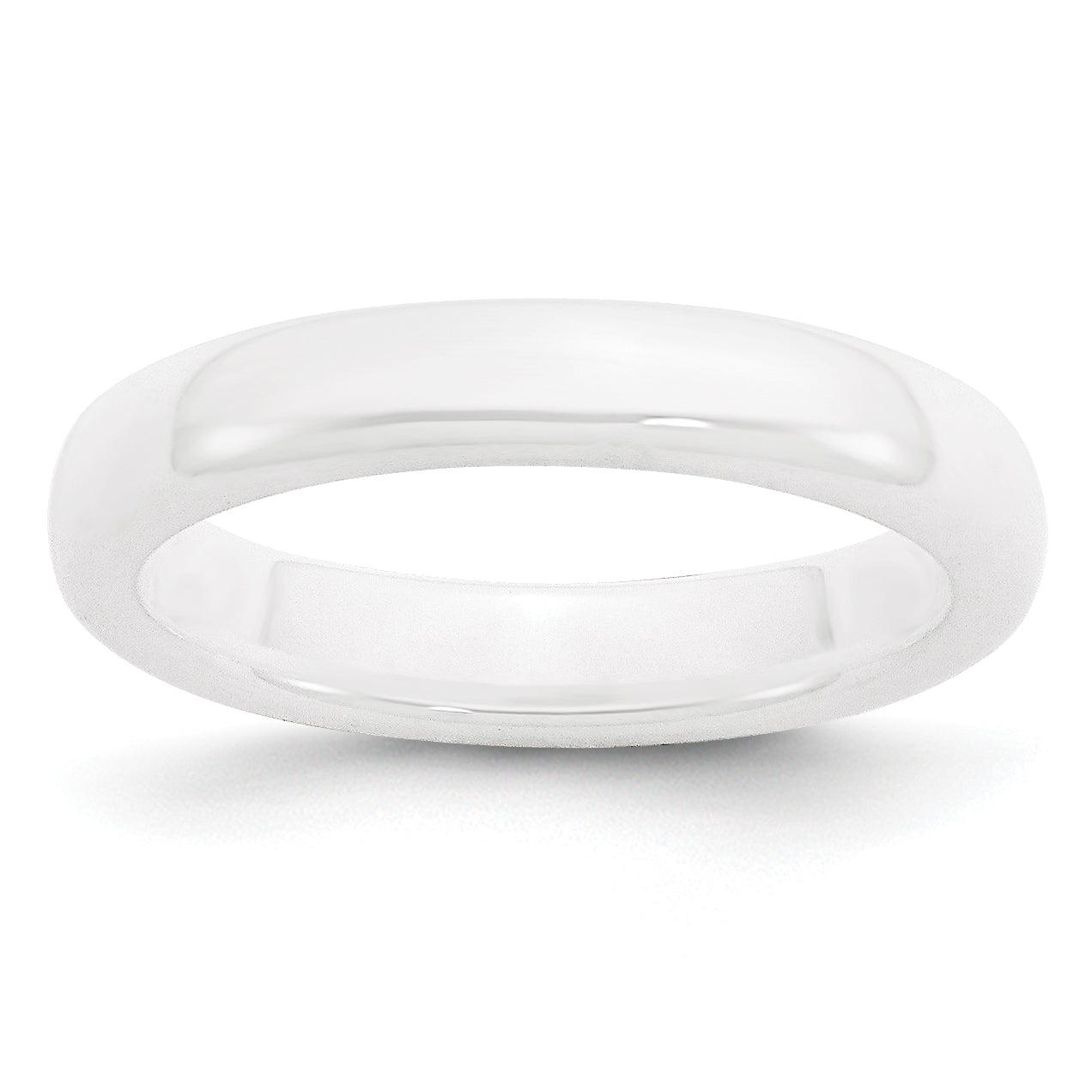 Ceramic White 4mm Polished Band