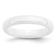 Ceramic White 4mm Polished Band