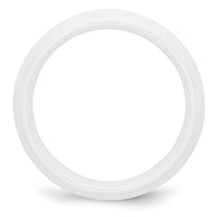 Ceramic White 6mm Polished Band