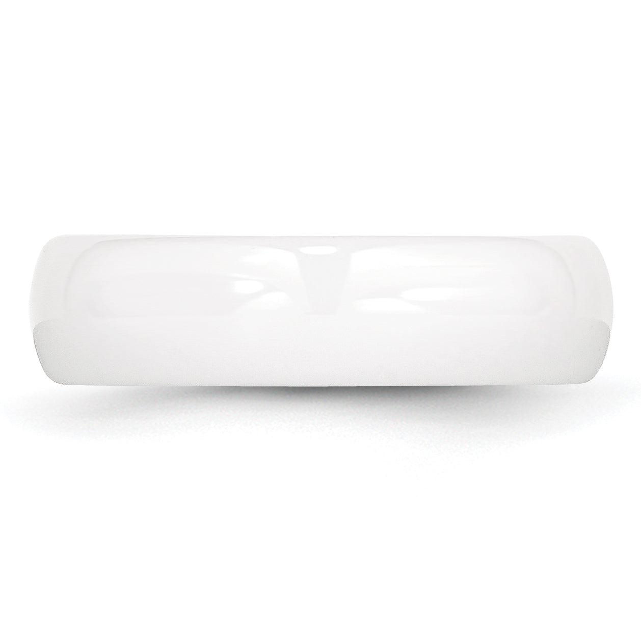 Ceramic White 6mm Polished Band