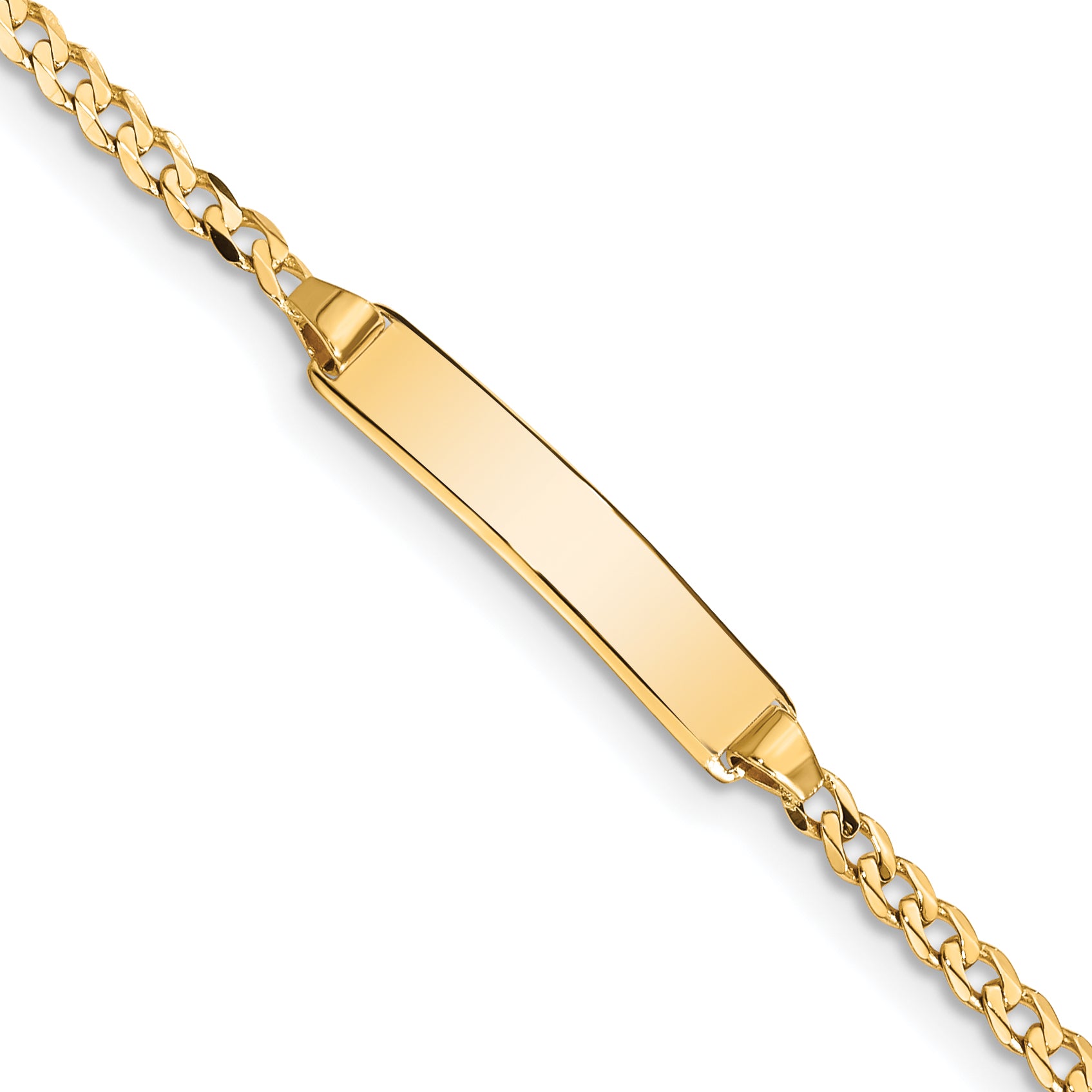 14k Curb Link ID Bracelet