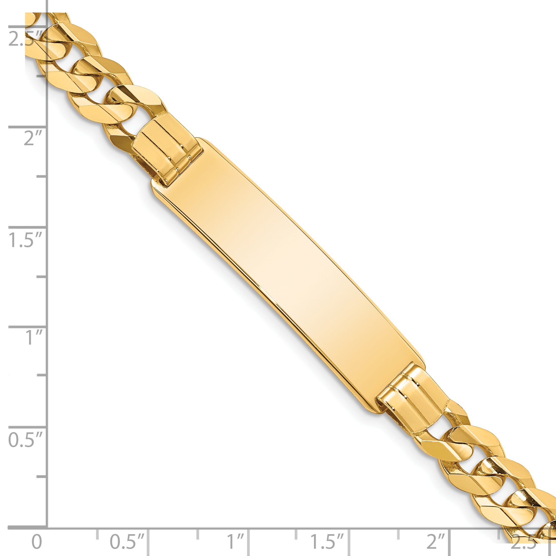 14k Curb ID Bracelet