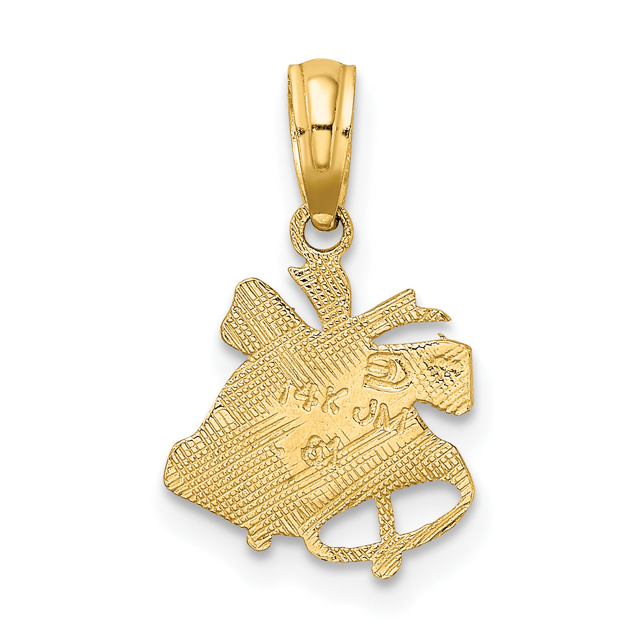 14k  Polished Christmas Bells Charm