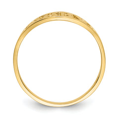 14k Polished Baby Ring