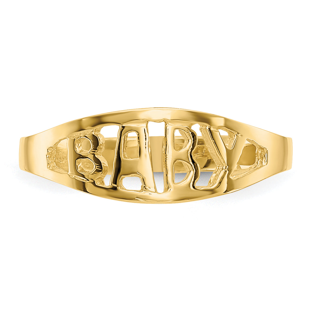 14k Polished Baby Ring